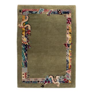 Teppich Drachenmotiv Nepal Kenecht | ca. 135 x 190 cm – jetzt kaufen bei Teppich-kaufen-XXL.de