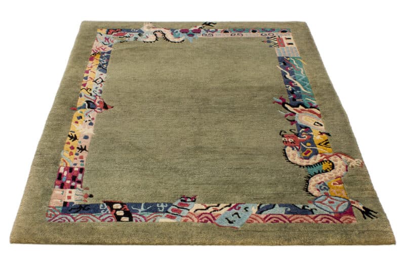 Teppich Drachenmotiv Nepal Kenecht | ca. 135 x 190 cm – Detailbild 2 – jetzt kaufen bei Lifetex-Heimtextilien.de