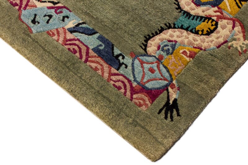 Teppich Drachenmotiv Nepal Kenecht | ca. 135 x 190 cm – Detailbild 3 – jetzt kaufen bei Lifetex-Heimtextilien.de