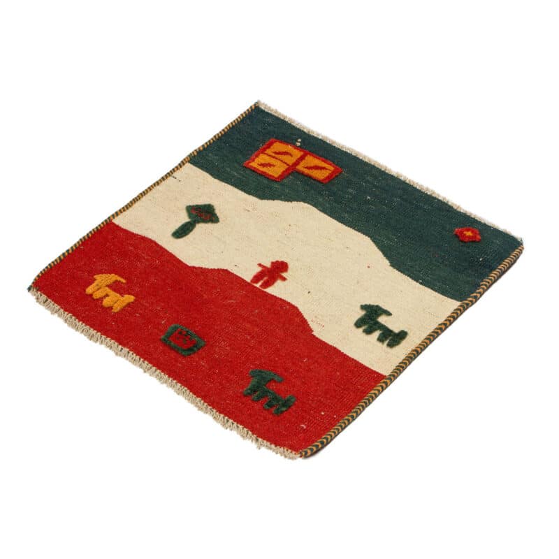 Teppich Poshti Ghashghai Kelim | ca. 50 x 50 cm – jetzt kaufen bei Lifetex-Heimtextilien.de