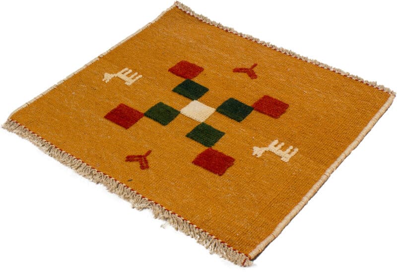 Teppich Poshti Kelim Ghashghai | ca. 50 x 50 cm – Detailbild 1 – jetzt kaufen bei Lifetex-Heimtextilien.de