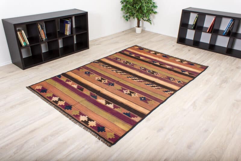 Teppich Kelim Ghashghai alt | ca. 170 x 255 cm – Detailbild 1 – jetzt kaufen bei Lifetex-Heimtextilien.de