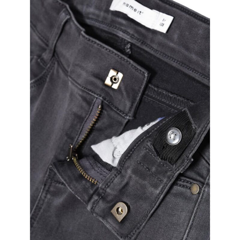 NAME IT Mädchen Jeans Hose "NITTIRSANNE" | Skinny im Biker Look – Detailbild 4 – jetzt kaufen bei Lifetex-Heimtextilien.de