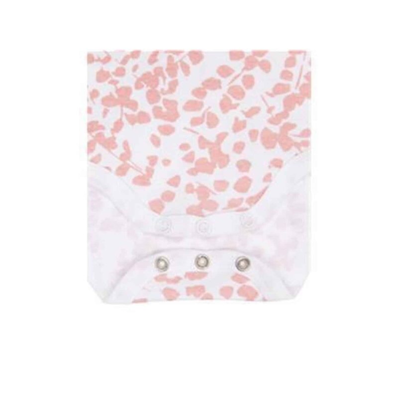 NAME IT 3er Pack Baby-Mädchen Kurzarm Bodies “Leaf” in Rosa – Detailbild 1 – jetzt kaufen bei Lifetex-Heimtextilien.de