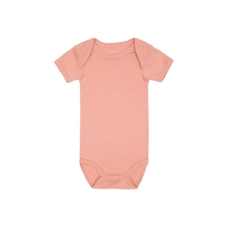 NAME IT 3er Pack Baby-Mädchen Kurzarm Bodies “Leaf” in Rosa – Detailbild 3 – jetzt kaufen bei Lifetex-Heimtextilien.de