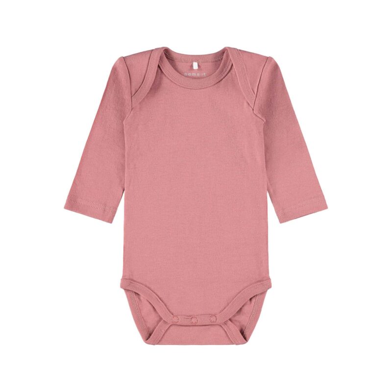 NAME IT 3er Pack Baby-Mädchen Langarm Bodies Einhorn Punkte in Weiß/Altrosa – Detailbild 2 – jetzt kaufen bei Lifetex-Heimtextilien.de