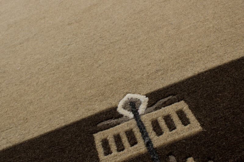 Großteppich Nepali modern mit Bordüre | ca. 200 x 300 cm – Detailbild 4 – jetzt kaufen bei Lifetex-Heimtextilien.de