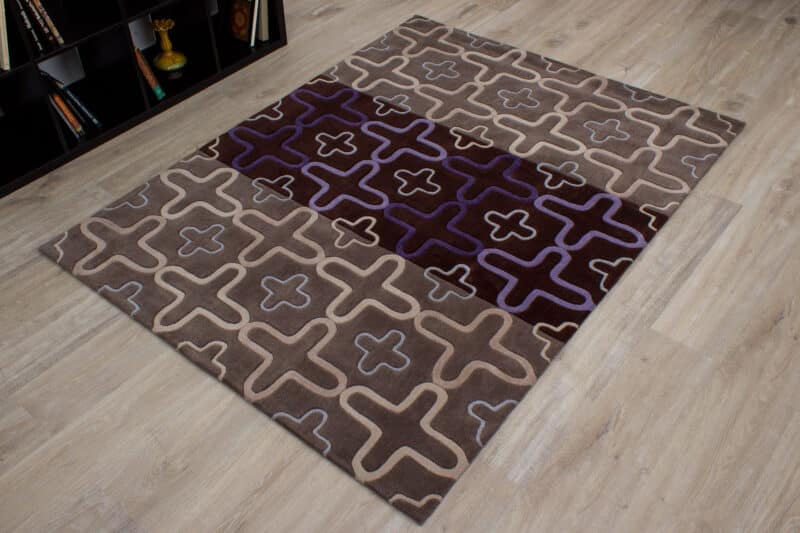 Designteppich Enjoy modern Kreuze | ca. 150 x 200 cm – Detailbild 1 – jetzt kaufen bei Lifetex-Heimtextilien.de