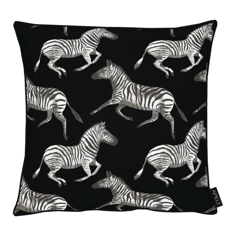 APELT Zierkissen Samuel 45x45 cm schwarz / weiß – jetzt kaufen bei Lifetex-Heimtextilien.de
