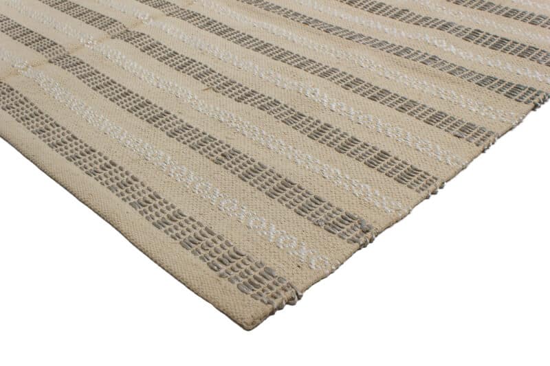 Teppich Kelim Modern Streifen Metallic-Effekt | ca. 120 x 180 cm – Detailbild 2 – jetzt kaufen bei Lifetex-Heimtextilien.de