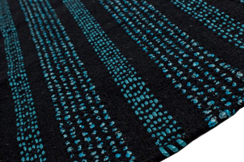 Teppich Kelim Modern Streifen Metallic-Effekt | ca. 120 x 180 cm – Detailbild 3 – jetzt kaufen bei Lifetex-Heimtextilien.de