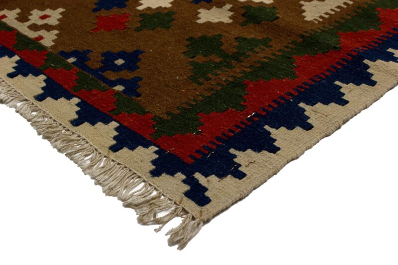 Teppich Kelim Senneh | ca. 105 x 140 cm – Detailbild 2 – jetzt kaufen bei Lifetex-Heimtextilien.de