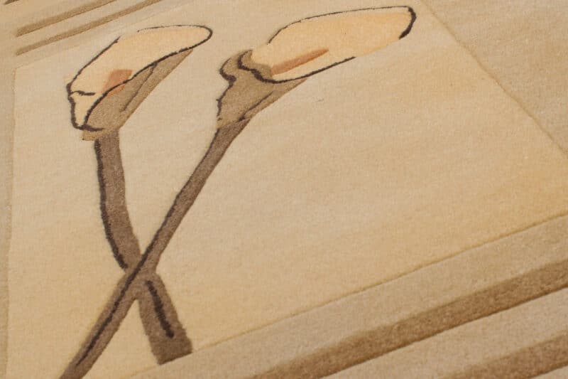 Designteppich Modern Blumenkelche | ca. 170 x 240 cm – Detailbild 4 – jetzt kaufen bei Lifetex-Heimtextilien.de