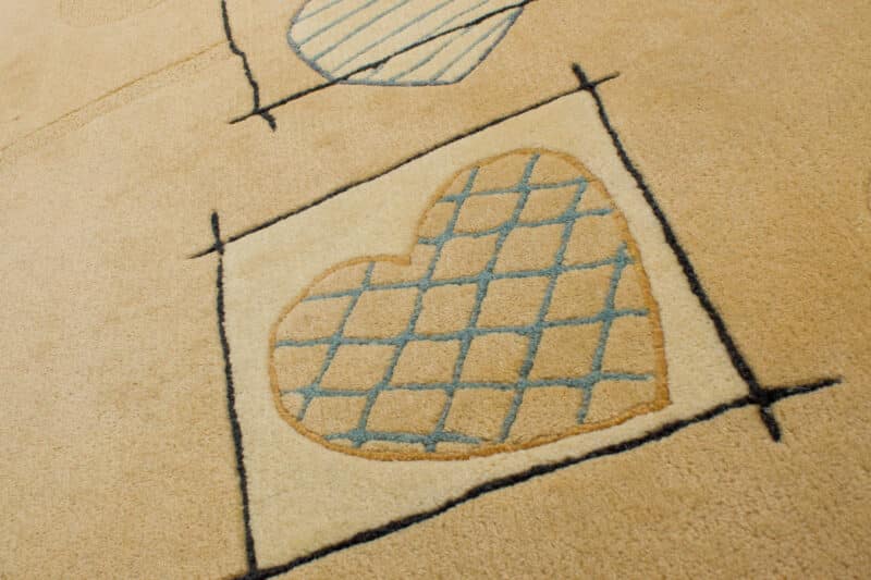 Designteppich Modern Herzen | ca. 170 x 240 cm – Detailbild 4 – jetzt kaufen bei Lifetex-Heimtextilien.de