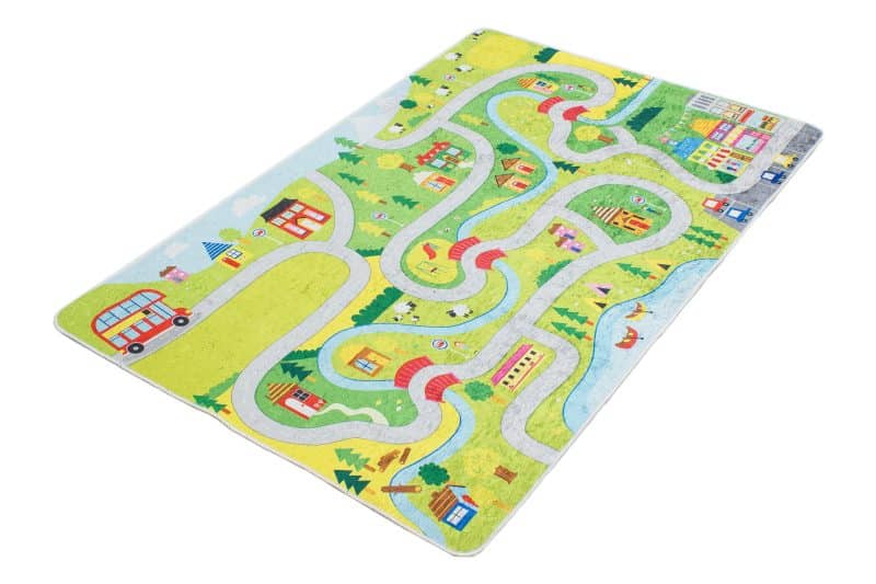 Kinderteppich Spielteppich Straße | ca. 120 x 180 cm – Detailbild 1 – jetzt kaufen bei Lifetex-Heimtextilien.de