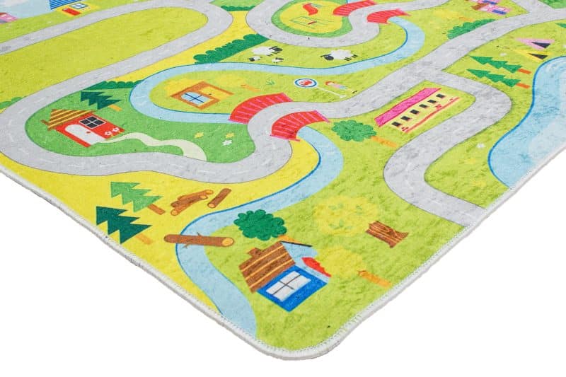 Kinderteppich Spielteppich Straße | ca. 120 x 180 cm – Detailbild 2 – jetzt kaufen bei Lifetex-Heimtextilien.de