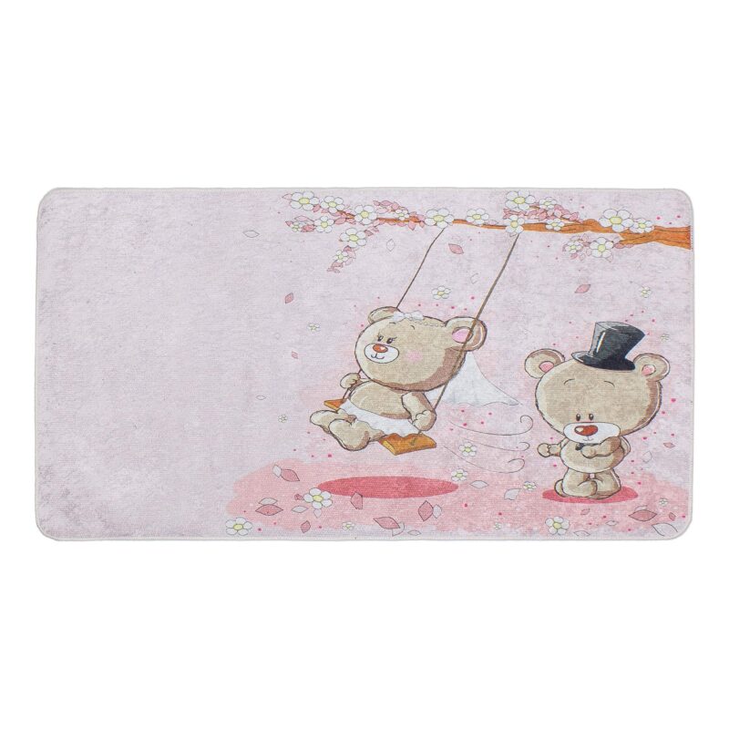Kinderteppich Brücke Teddybären mit Schaukel | ca. 80 x 150 cm – jetzt kaufen bei Lifetex-Heimtextilien.de