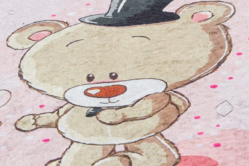 Kinderteppich Brücke Teddybären mit Schaukel | ca. 80 x 150 cm – Detailbild 4 – jetzt kaufen bei Lifetex-Heimtextilien.de