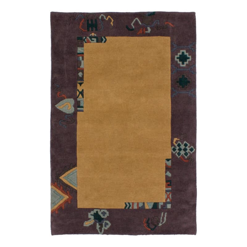 Teppich Nepali modern mit Bordüre | ca. 115 x 180 cm – jetzt kaufen bei Lifetex-Heimtextilien.de
