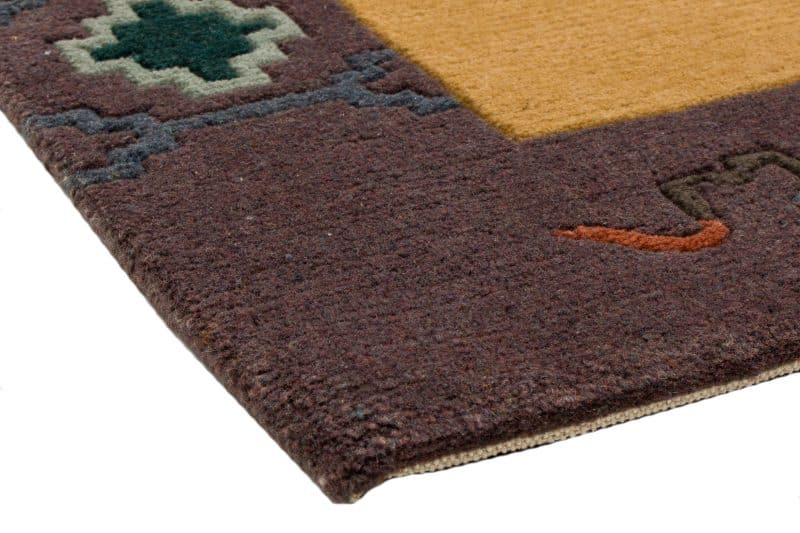 Teppich Nepali modern mit Bordüre | ca. 115 x 180 cm – Detailbild 2 – jetzt kaufen bei Lifetex-Heimtextilien.de