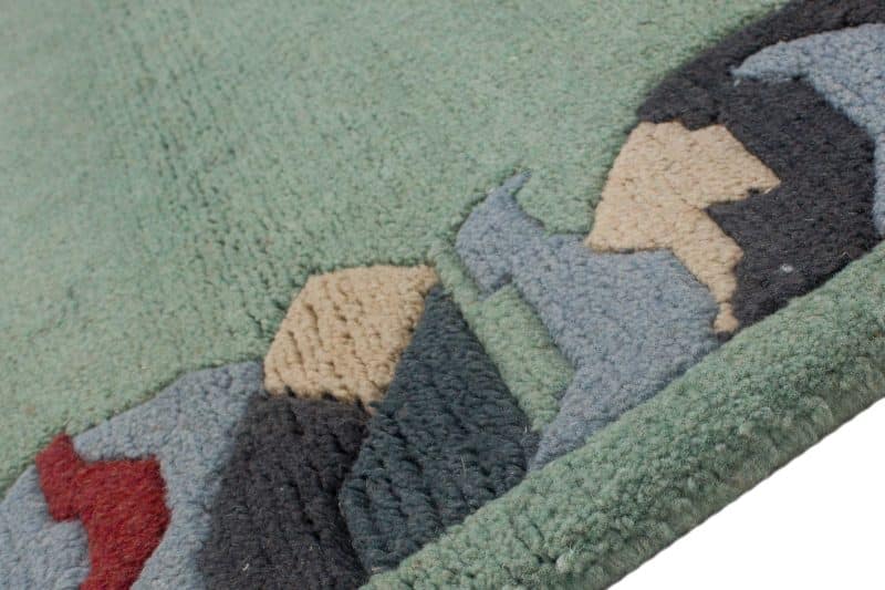 Teppich Nepali modern mit Bordüre | ca. 95 x 160 cm – Detailbild 3 – jetzt kaufen bei Lifetex-Heimtextilien.de