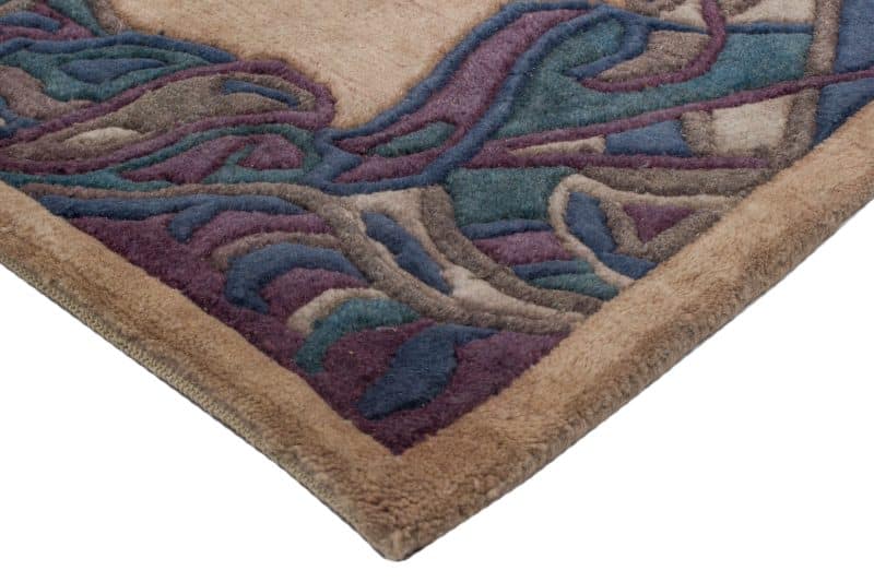 Teppich Nepali modern mit Bordüre | ca. 120 x 180 cm – Detailbild 2 – jetzt kaufen bei Lifetex-Heimtextilien.de