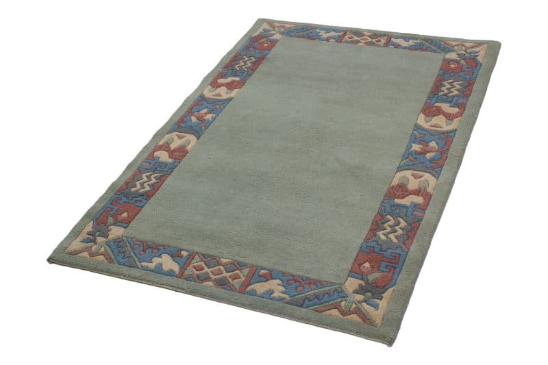 Teppich Nepali modern mit Bordüre | ca. 120 x 175 cm – Detailbild 1 – jetzt kaufen bei Lifetex-Heimtextilien.de
