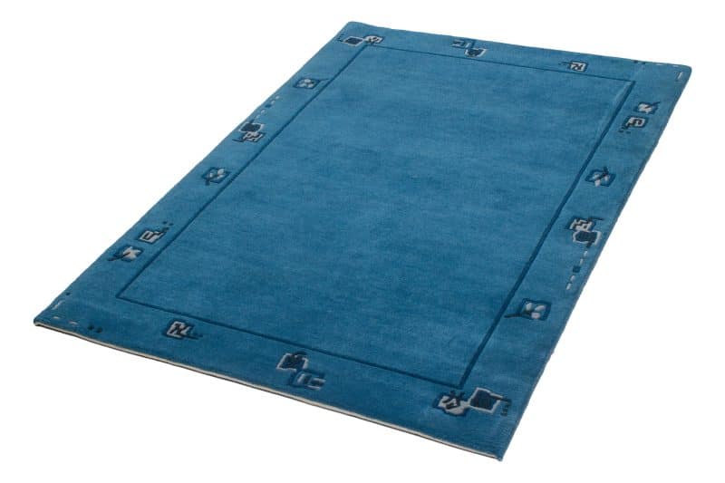 Teppich Nepal modern mit Bordüre | ca. 120 x 170 cm – Detailbild 1 – jetzt kaufen bei Lifetex-Heimtextilien.de